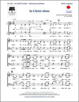 In Christ Alone SATB choral sheet music cover